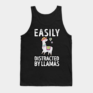 Easily Distracted By Llamas Tank Top